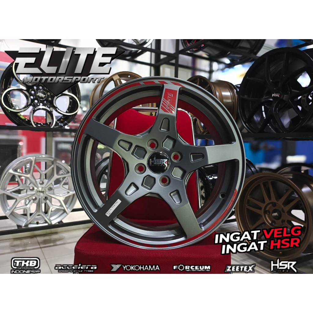 Velg HSR Ring 16x7 Lubang 6 Velg Mobil Jazz Brio Agya Ayla, Gratis Ongkir