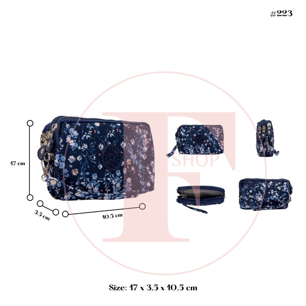 LaviaBags_Dompet HP 3 Resleting KP-223 Import / Dompet 3 Ruang Motif Import