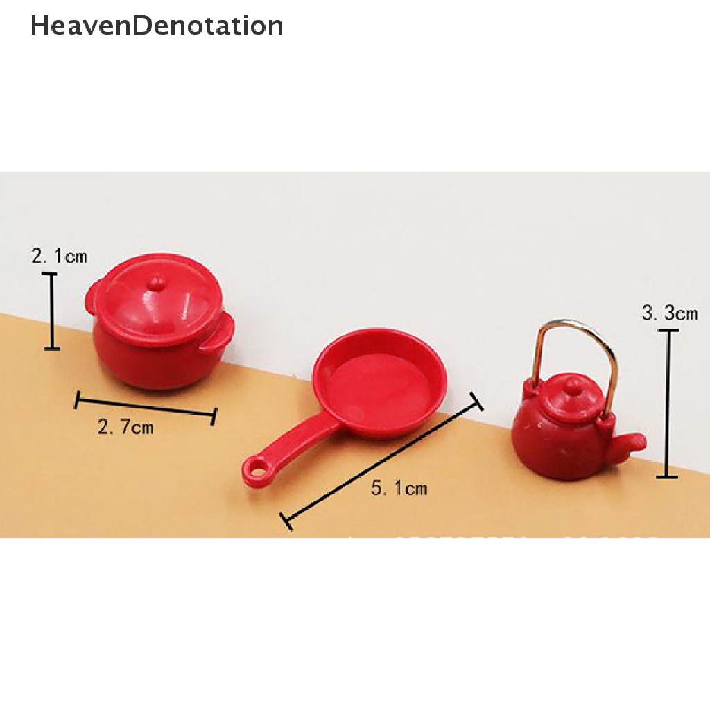 [HeavenDenotation] 1 / 12 Dollhouse Kitchen Miniature Pot shovel kettle spoon Toys Doll Accessories HDV