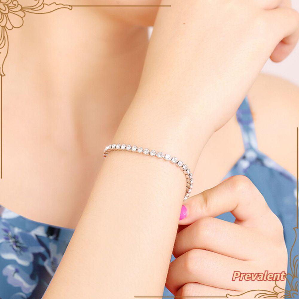 Preva Shiny Gelang Wanita Charm Austria Kristal Tangan Rantai