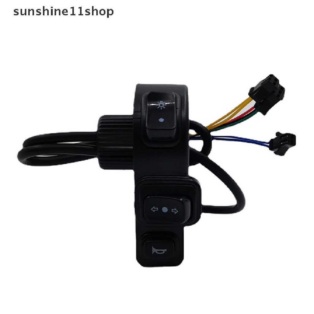 Sho Saklar 3in1 Motor Sepeda Elektrik Scooter ATV Quad Lampu Sein Klakson Nyala N