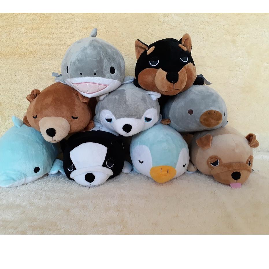 ☼ Boneka Anjing Tidur Lucu, Cute Buldog, Husky, Bear, Dog ♨