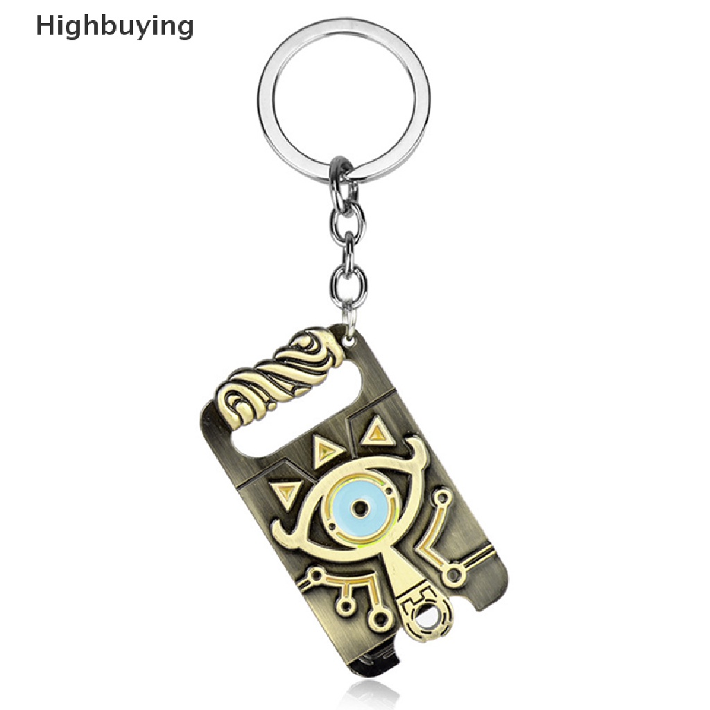 Hbid Gantungan Kunci Anime Unisex Zelda Breath of the Wild Slate Pendant Gantungan Kunci Perhiasan Anime Keyholder Collections Gantungan Kunci Glory