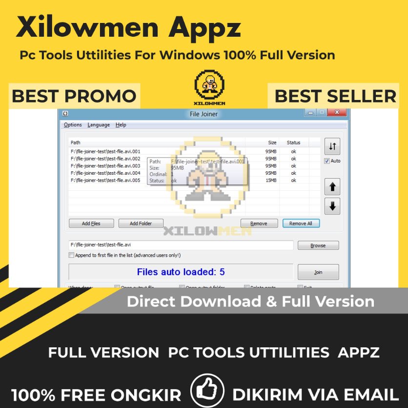 [Full Version] File Joiner Pro PC Tools Software Utilities Lifetime Win OS