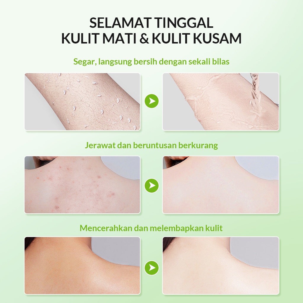 Bioaqua Body Scrub Aloe Niacinamide Brightening &amp; Smooth Body Exfoliating Gel 350g/body care/body scrub whitening scrub badan/exfoliating scrub/body exfoliating Rumah Cantik 354 Medan Bisa COD