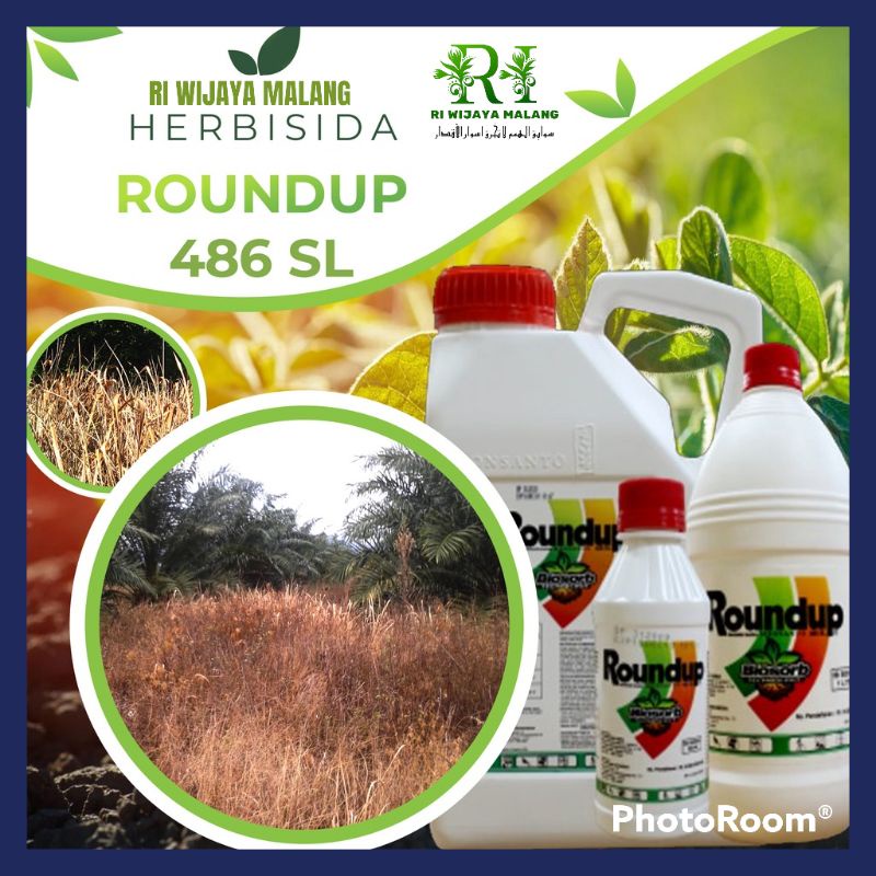 ROUNDUP 1 LITER / ROUNDUP PEMBASMI RUMPUT GULMA / HERBISIDA / PEMBASMI RUMPUT / OBAT RUMPUT HAMA