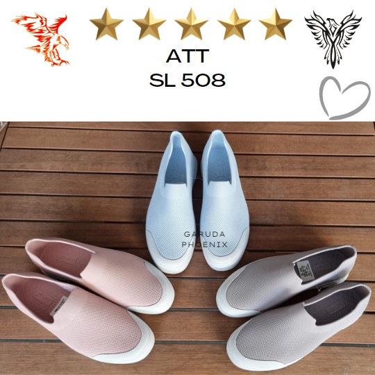 Sepatu Slip On Wanita ATT SL 508 Anti Air Lentur Trendy 37-40