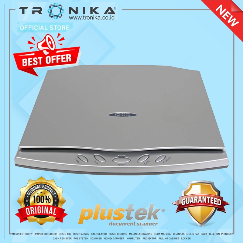 SCANNER DOKUMEN FLATBED PLUSTEK OpticSlim 550 Plus + Passport