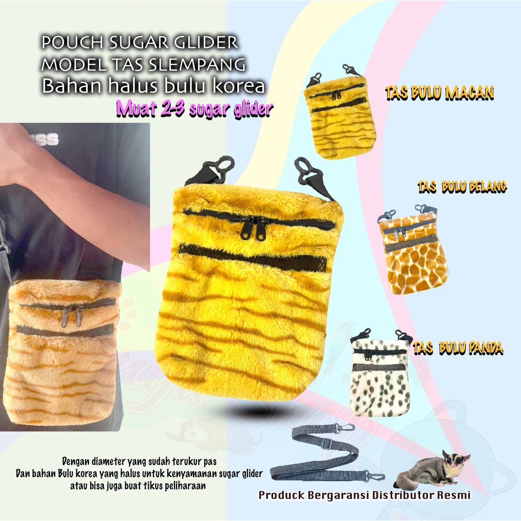 NEW-TAS SUGAR GLIDER BONDING POUCH SUGAR GLIDER BED-TEMPAT TIDUR,TAS,TRAVELING,AKSESORIS