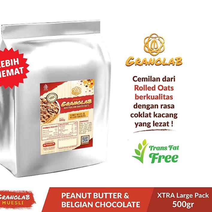 

❂ Granola 500 gr Peanut Butter & Belgian Chocolate - Granolab Muesli ֍