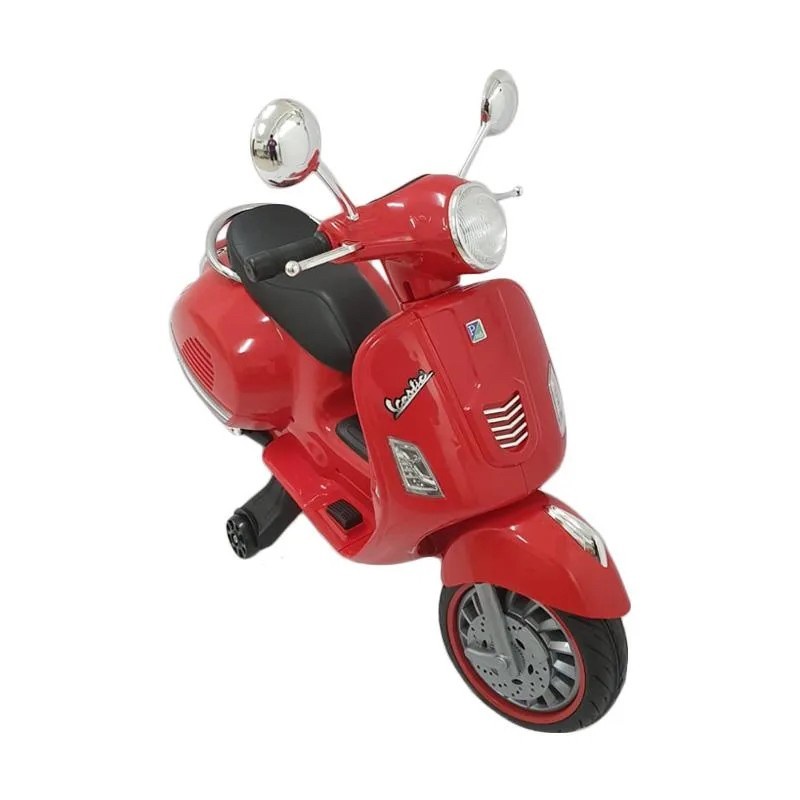 MOTOR AKI MAINAN ANAK VESPA MATIC SCOOTER VESTIC PMB M-288 - Merah