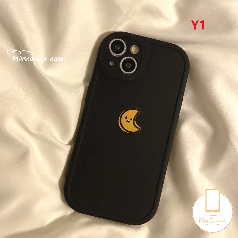 Casing Realme C35 C25Y C30 C12 8Pro C11 C55 10 C20 C21Y C15 C31 C17 C2 C3 GT C20A C53 C25s Realme8 5i 5 9i 8i 7i 5 6i 6s 6 C21 Soft Tpu Simple Warna Solid Bulan Matahari Case Pasangan