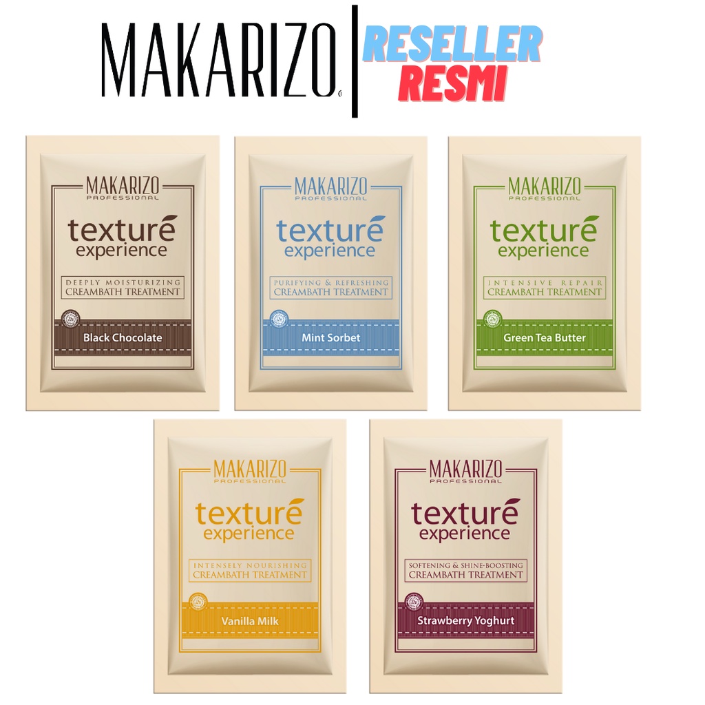 MAKARIZO Texture Creambath Sachet Saset 60ml