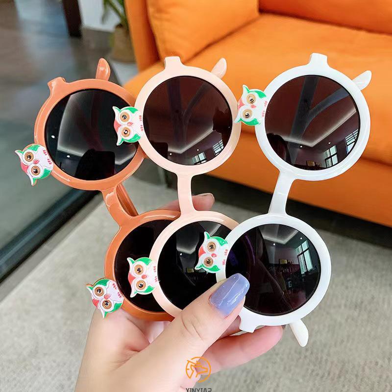 【COD】Children Sunglasses Cute Owl UV-proof Birthday Cartoon Toy Sunglasses For Boys Girls