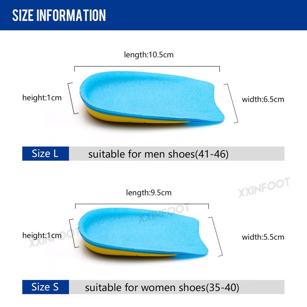 Silicone Gel Sepatu Insole Heel Cup Bantalan Plantar Fasciitis Insert Perawatan Kaki Bantal Setengah Pad Pria Wanita