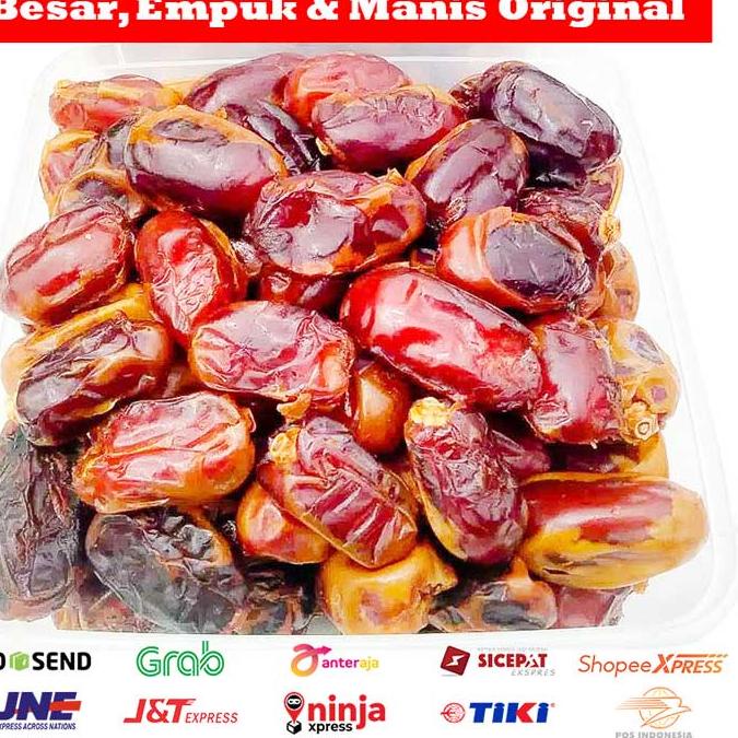

➭ KURMA KHALAS SUPER 1 KG - KURMA KHOLAS TERPOPULER BESAR EMPUK DAN LEMBUT 100% ORIGINAL HARGA MURAH ☂