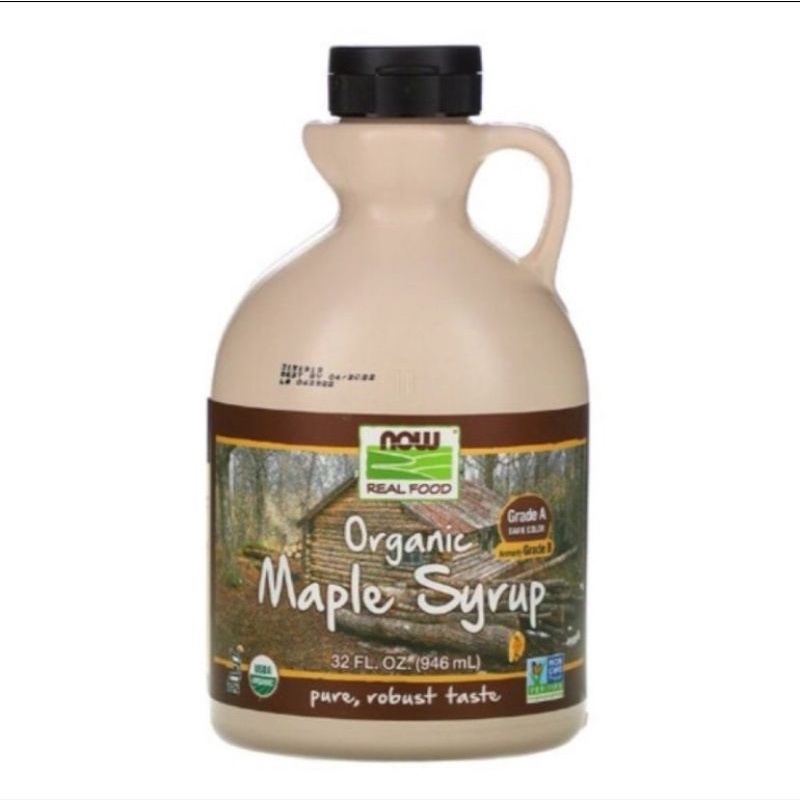 

✨NEW✨ -Now Organic Maple Syrup Dark Colour Grade A 32 fl Oz 946ml- 1.1.23