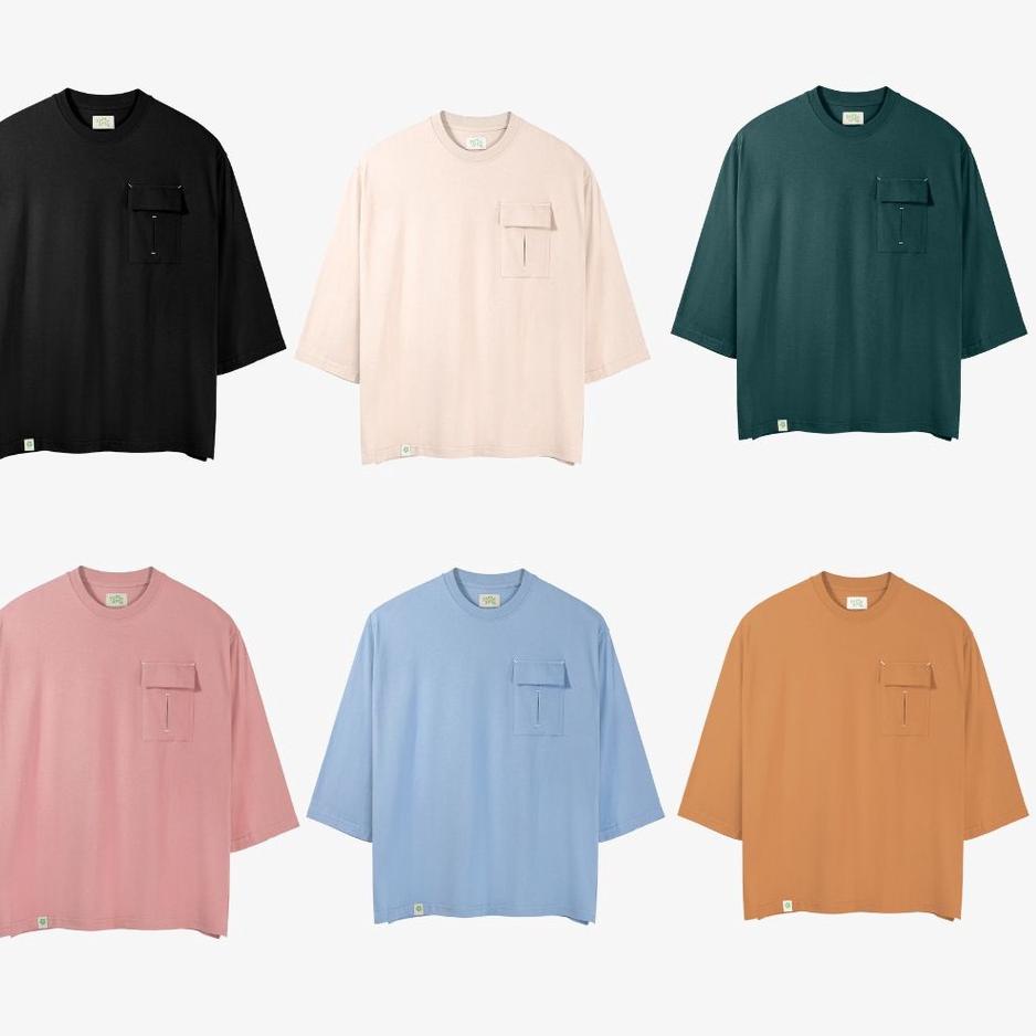 [Bisa Cod] Tome Ame Oversize T-Shirt Katun Premium Tebal- Kaos Oversize Wanita Lengan Panjang Trendy