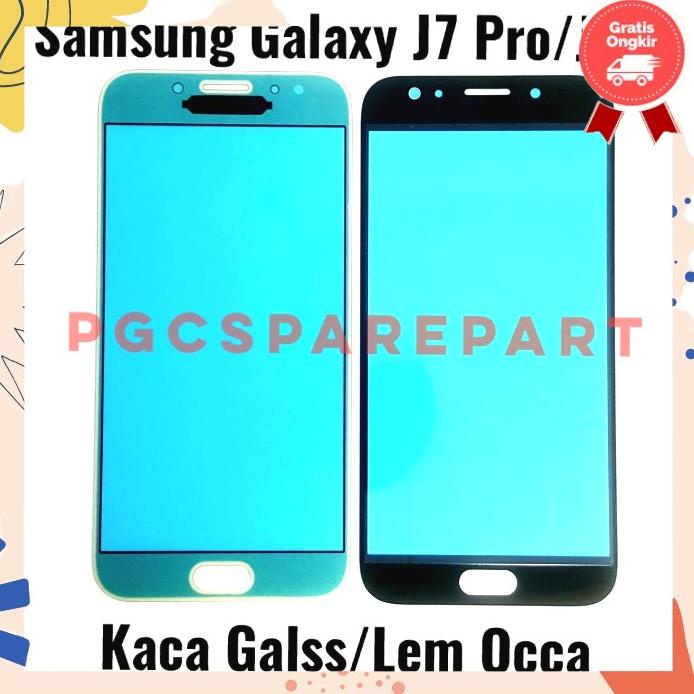 Original Kaca Lcd Glass Plus Lem Oca Samsung Galaxy J7 Pro J730