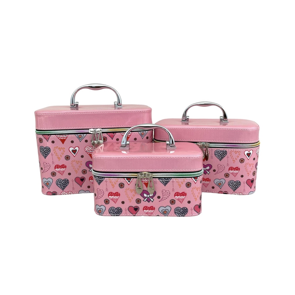 TTSHOPINDO  Beauty Case Box Cosmetik Beauty Case Make Up Box Make Up Import Love Import LHZX-043