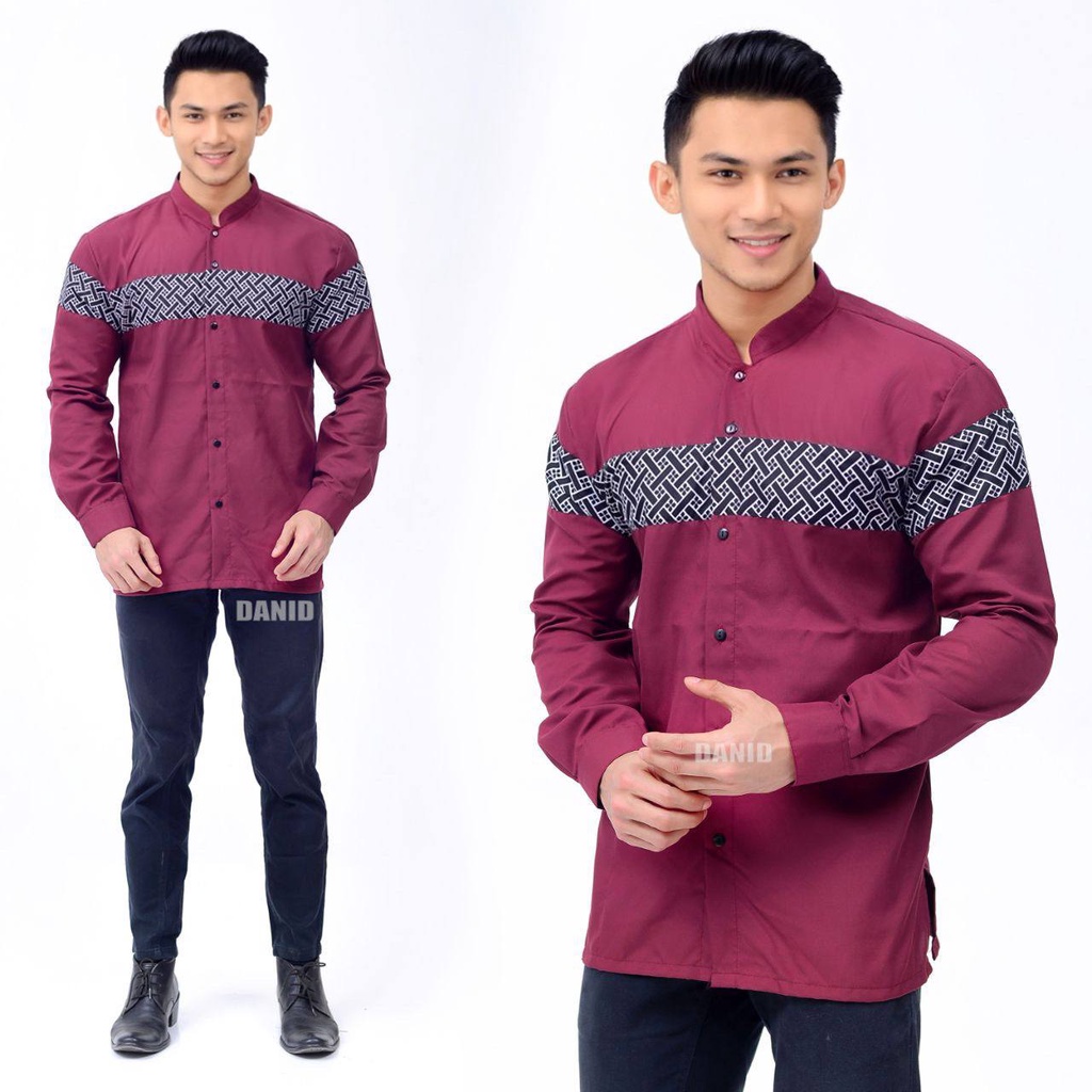 baju koko pria 2023 motif terbaru katun m l xl