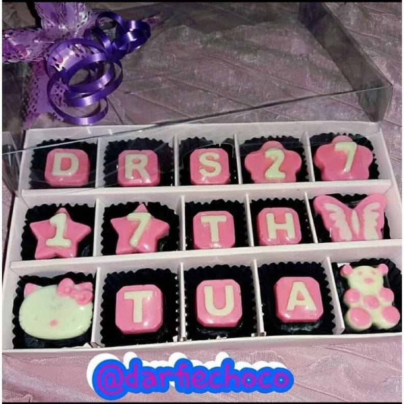 

coklat carakter nama/kata 15kotak(3x5)