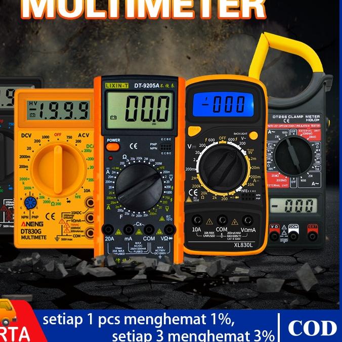 ➩ Multimeter Digital AC/DC Voltage Tester / Multitester Digital/Avometer Digital XL830L/DT830 ►