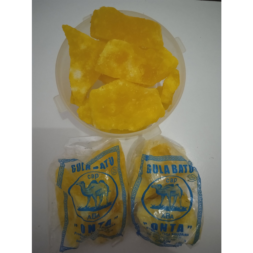 

GULA BATU MADU /CAP ONTA/KHAS CIREBON/KEMASAN 250gr