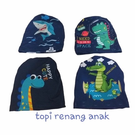 Topi Renang Anak Motif Karakter Swimming Cap Laki laki Perempuan Top