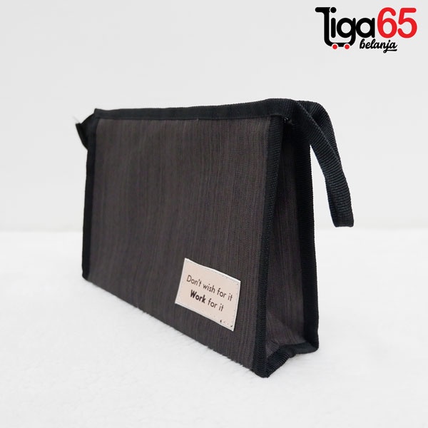 365 Pouch Segi empat 007-5 Quote / Pouch Makeup / Pouch Serbaguna