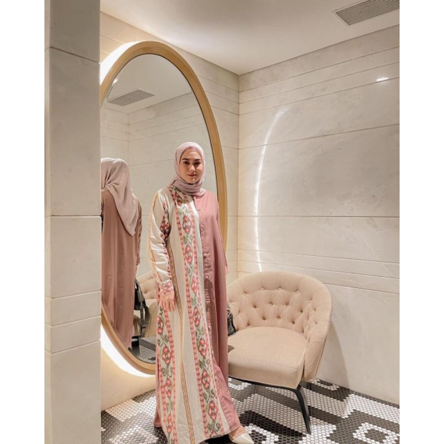 Gamis tenun ikat mix toyobo premium