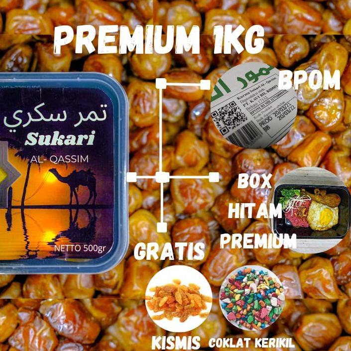 

♞ [TERLARIS] Kurma Sukari Premium AL QASSIM 1kg ♞