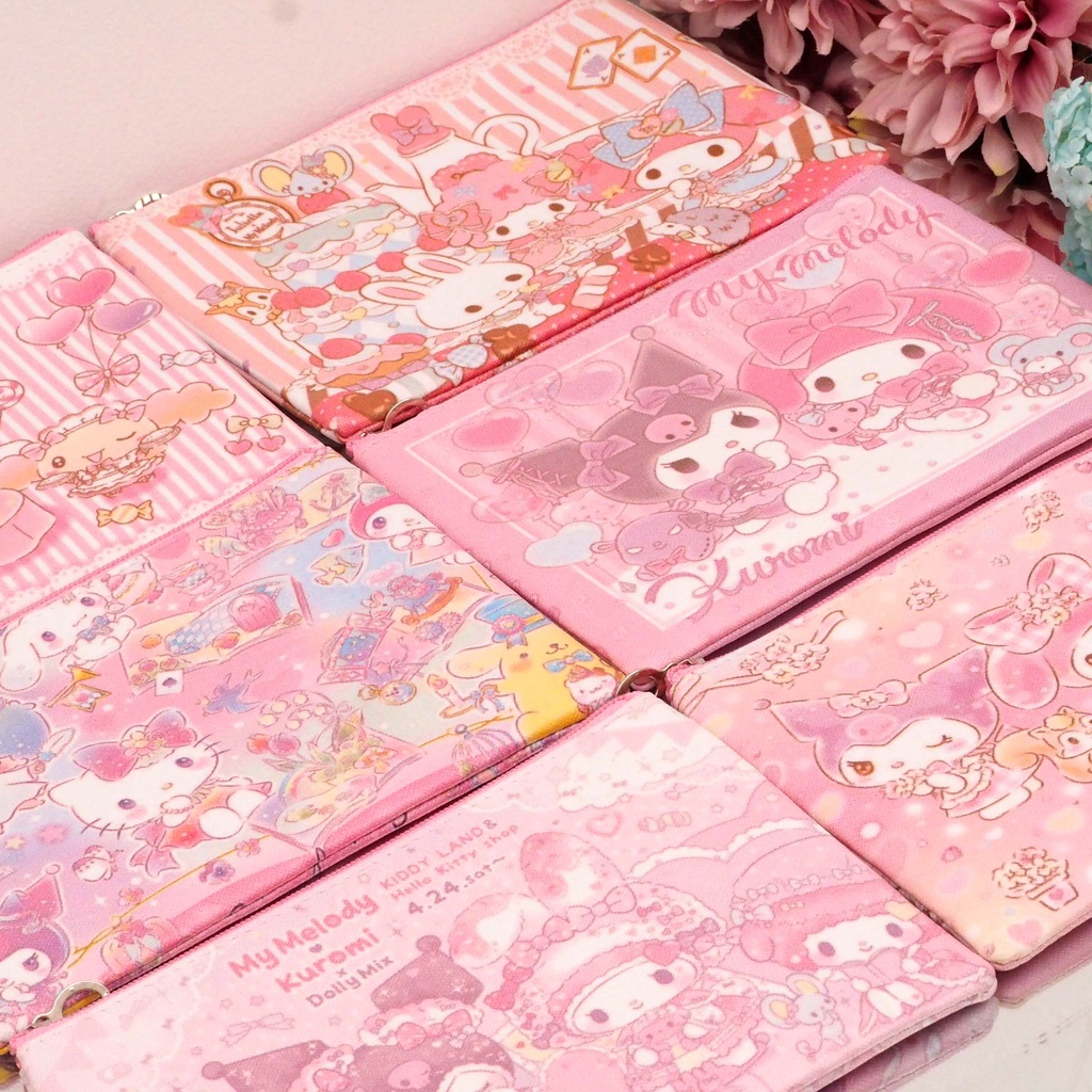 Dompet Serbaguna Karakter Sanrio Pouch Kosmetik Tempat Pensil Souvenir Kualitas Bagus