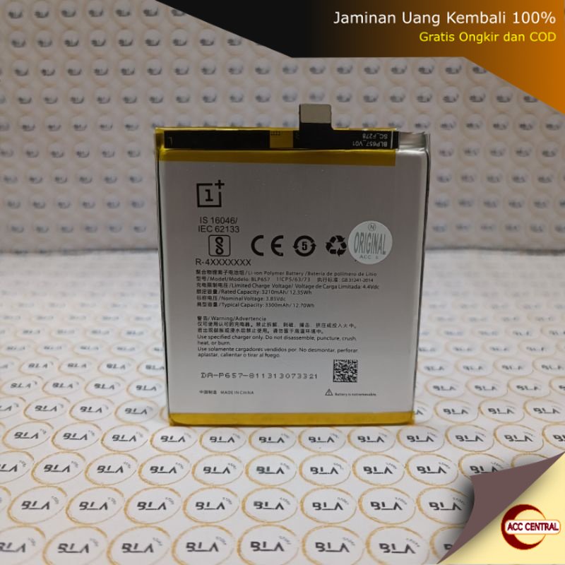 Original Baterai Batre BLP657 For Oneplus 6 / Oneplus 6T
