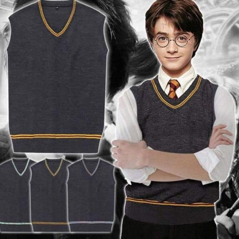 bwc77 Rompi Rajut Harry Potter - Rajut Rompi Pria Korea, Rompi Rajut Anak, Rompi Harry Potter, Rompi