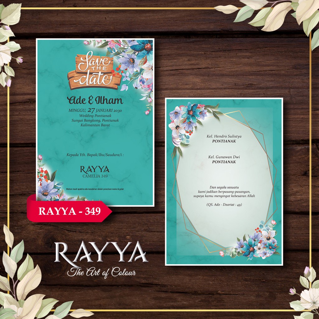 RAYYA 349 Blanko Undangan | Blangko Undangan | Undangan Murah