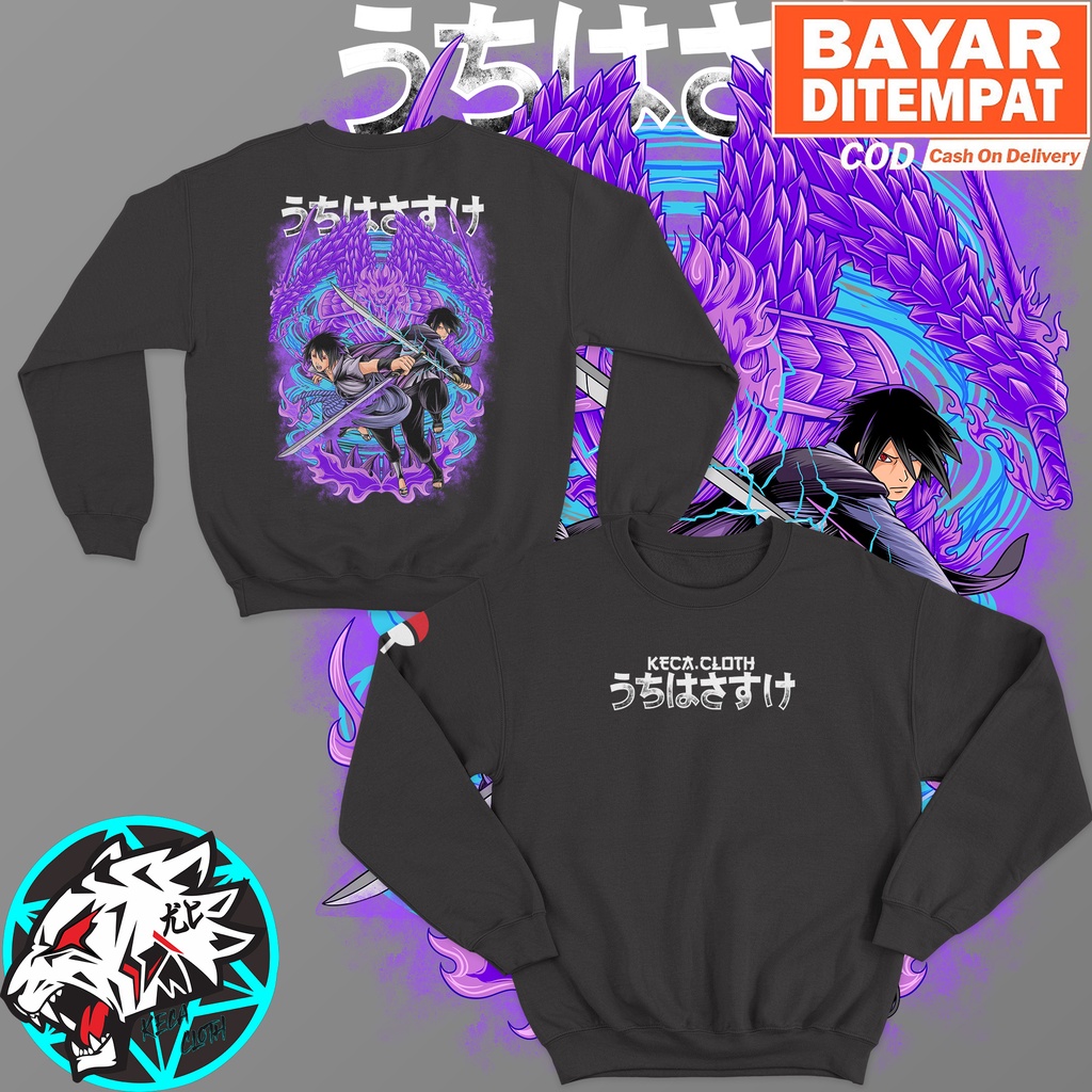 JAKET SWEATER ANIME SASUKE UCHIHA PERFECT SUSANOO BIG SIZE JUMBO SWEATER DISTRO COWOK CEWEK
