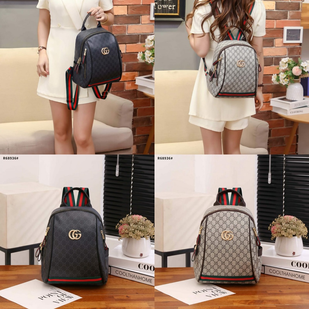 G GG Multy Fungsi Backpack Gold Hardware R68936