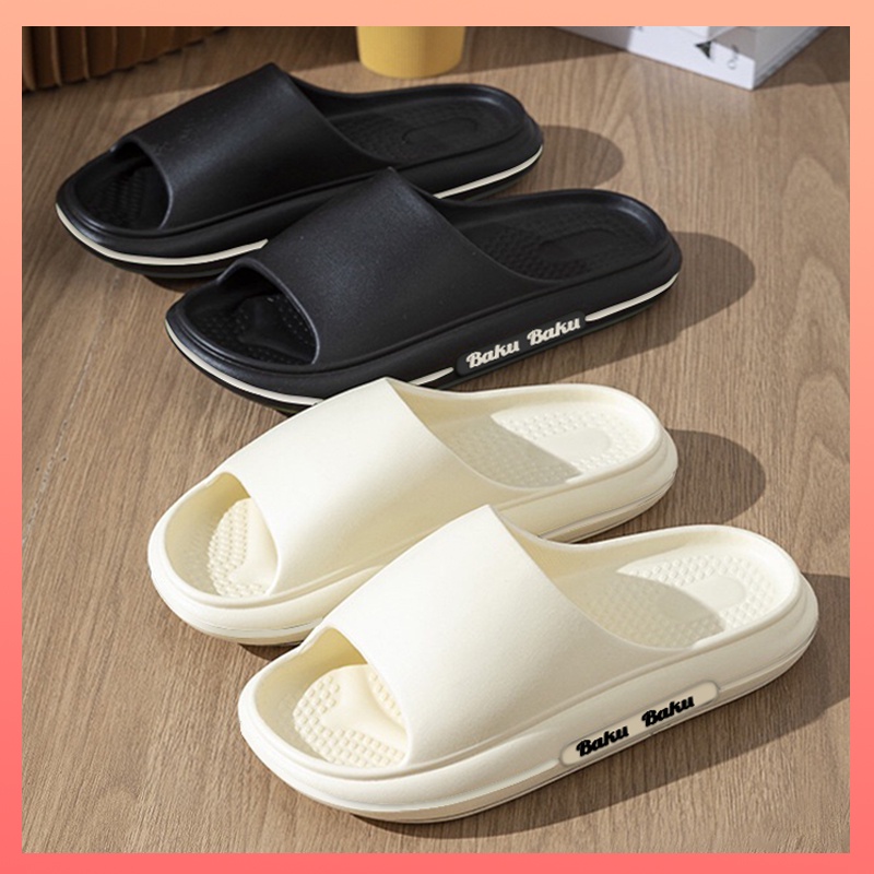 Sandal karet pria slip on import terbaru Sandal pria selop empuk nyaman bahan EVA Sendal slide murah dan tahan lama