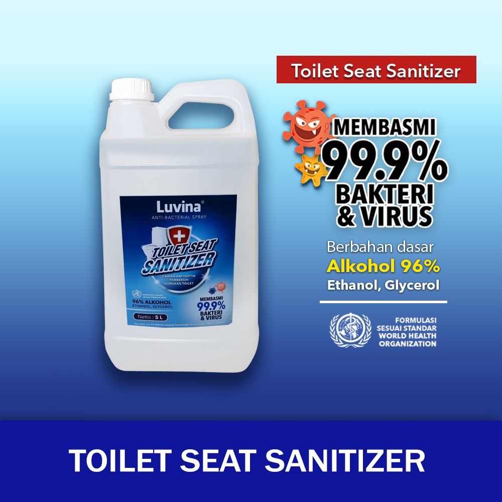 Luvina Toilet Seat Sanitizer Pembersih Kuman Bakteri 5 Liter