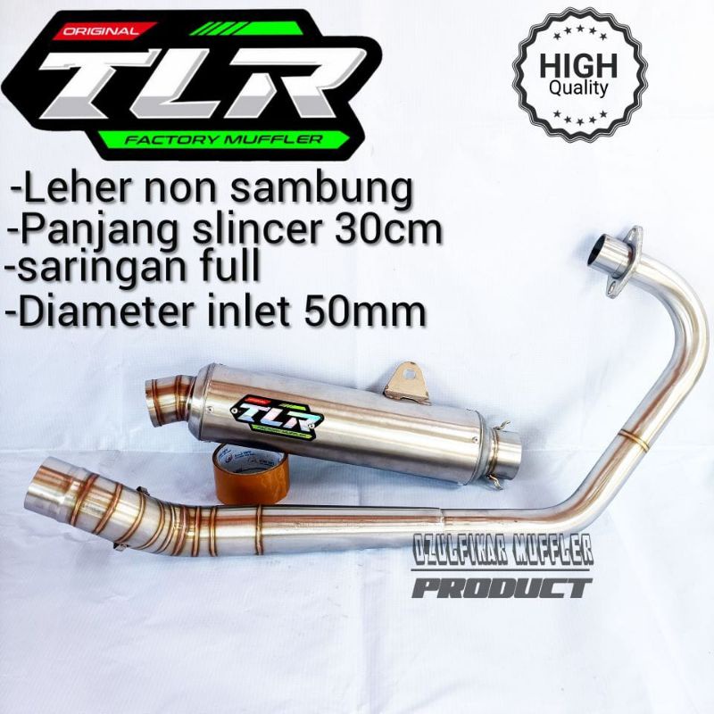 Knalpot TLR Tiger Revo original factory muffler bisa CB GL100 GLPRO Megapro