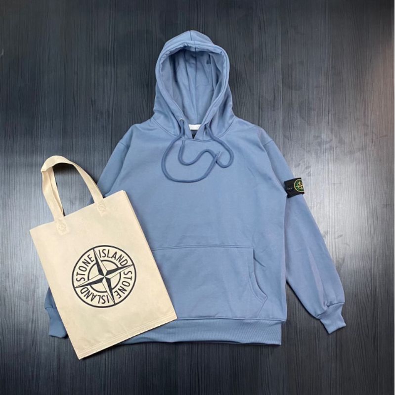 -FRMNSH- HOODIE STONE ISLAND DENIM FULL TAG LABEL CASUAL HYPE