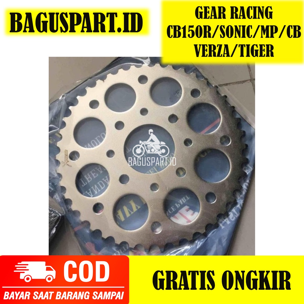 GEAR BELAKANG CB150R/CBR 150/TIGER/GL/CB/MEGAPRO/SONIC/SUPRA GTR 520 428 415 H - 33 34 35 36 37 38 3