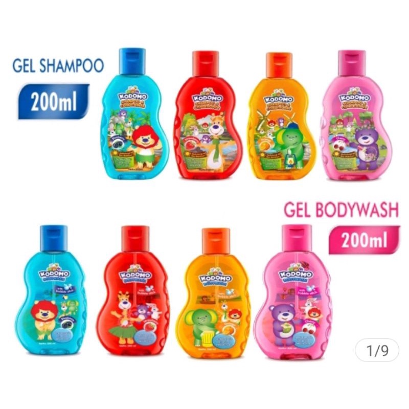 Kodomo Shampoo n Conditioner Gel Kodomo Body Wash Gel 200ml