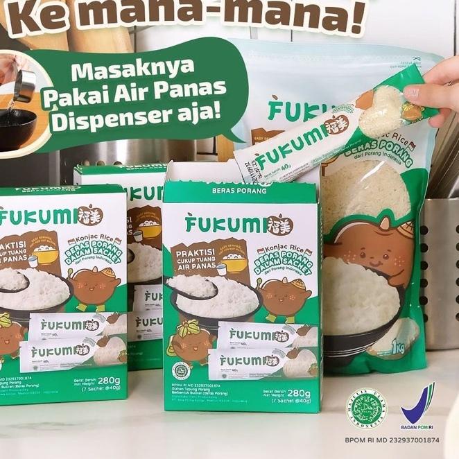 

❉ Fukumi Beras Porang 1 Box Isi 7 Sachet Murah ⅎ