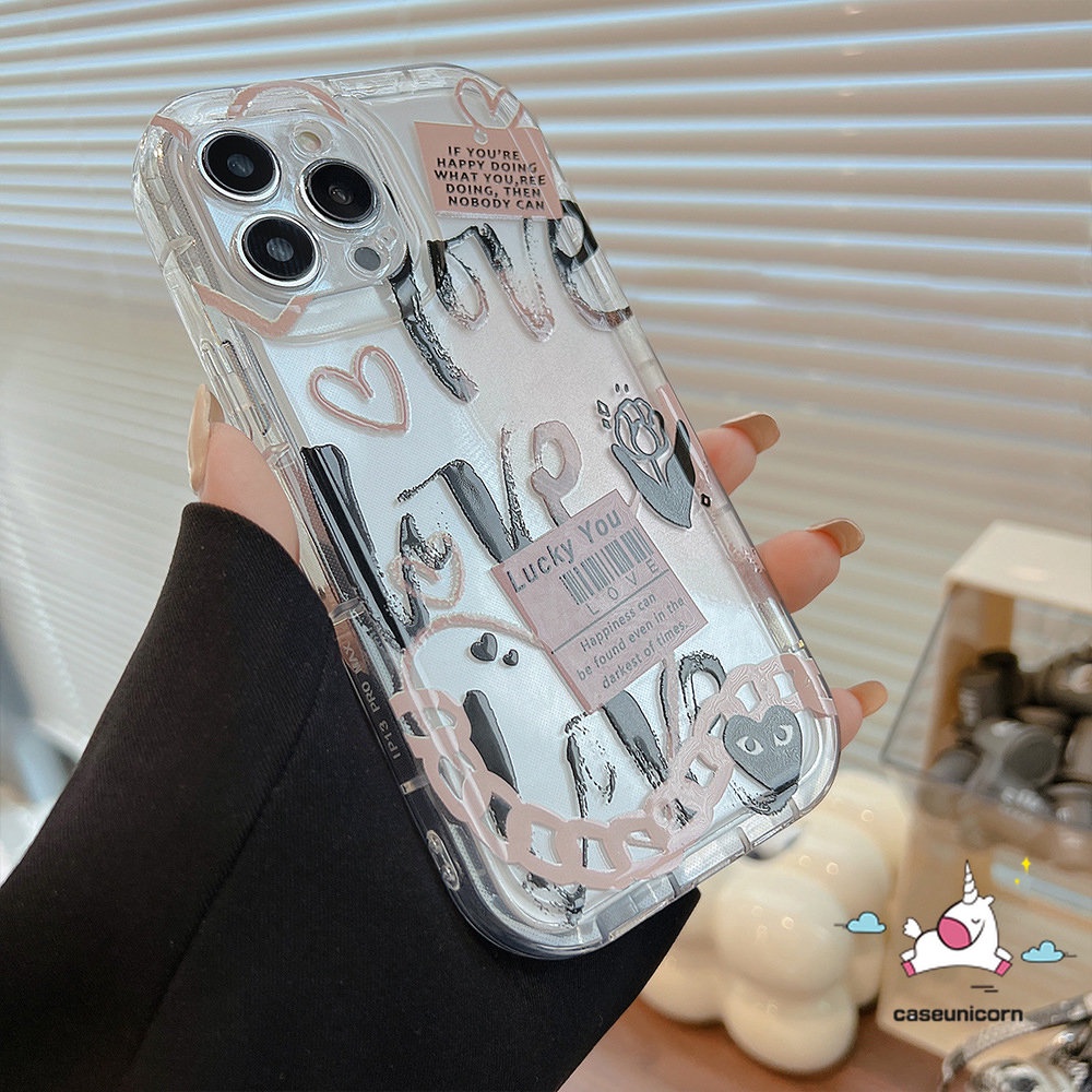 Redmi 9T 9 12C 10C 10 9A A1 10A 9C NFC Redmi Note 11 11s 10 10s 9 8 POCO F4 Note10 Kartun Graffiti Love Heart Comme des Garcons Label Bunga TPU Lembut Shockproof Airbag Case