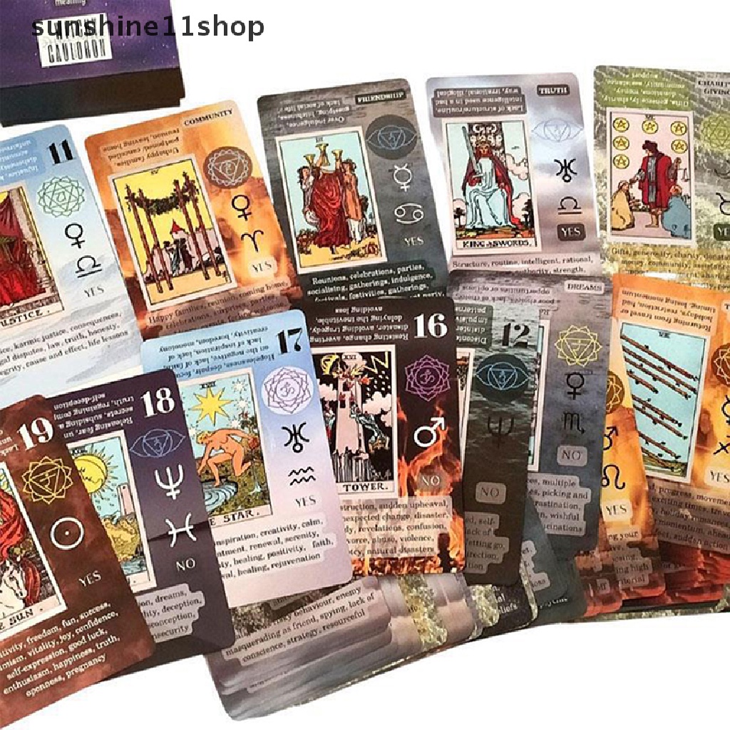 Sho 1Box Kartu Tarot Decks Tarot Card For Fortune Telling Ramalan Board Game N