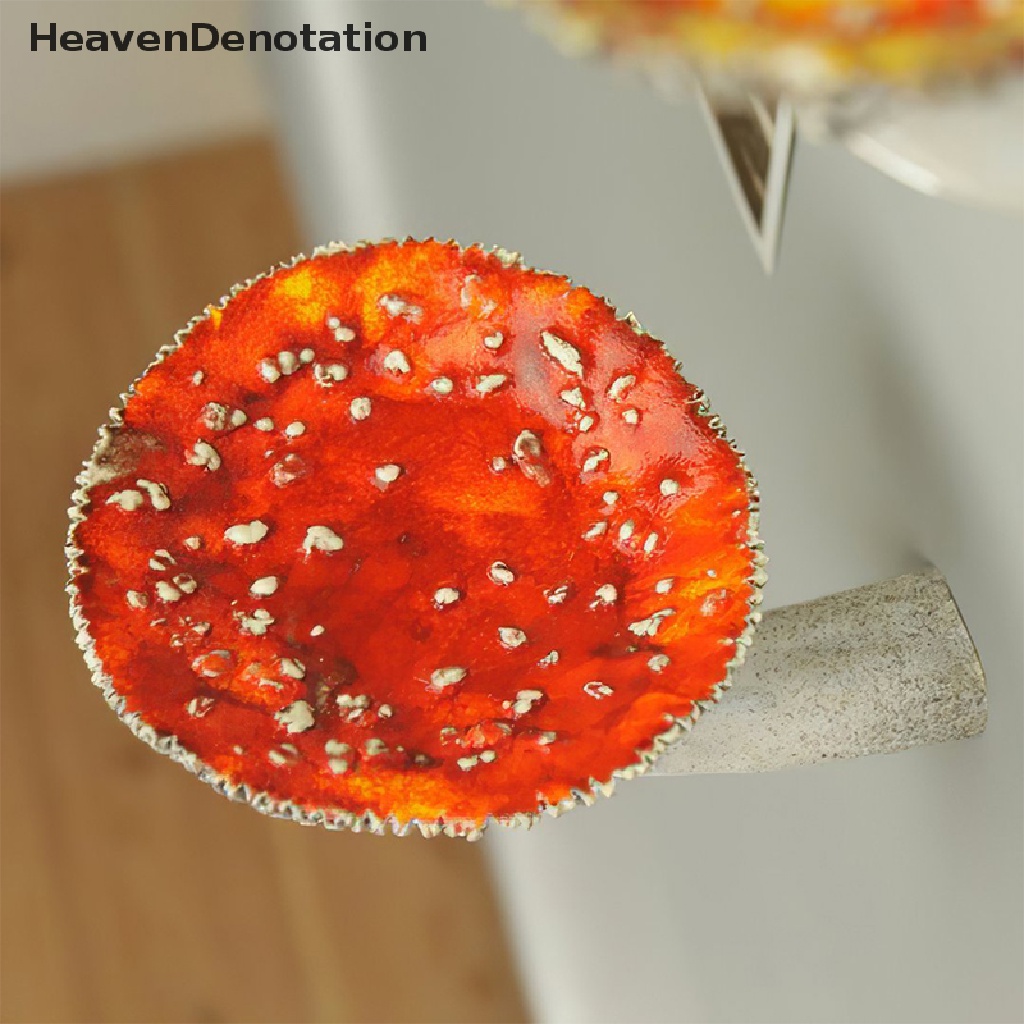 [HeavenDenotation] Rak Gantung Jamur Resin Dinding Floag Shelf Amanita Bentuk Jamur Dekorasi Rumah Ornamen Untuk Rak Hiasan Dinding HDV