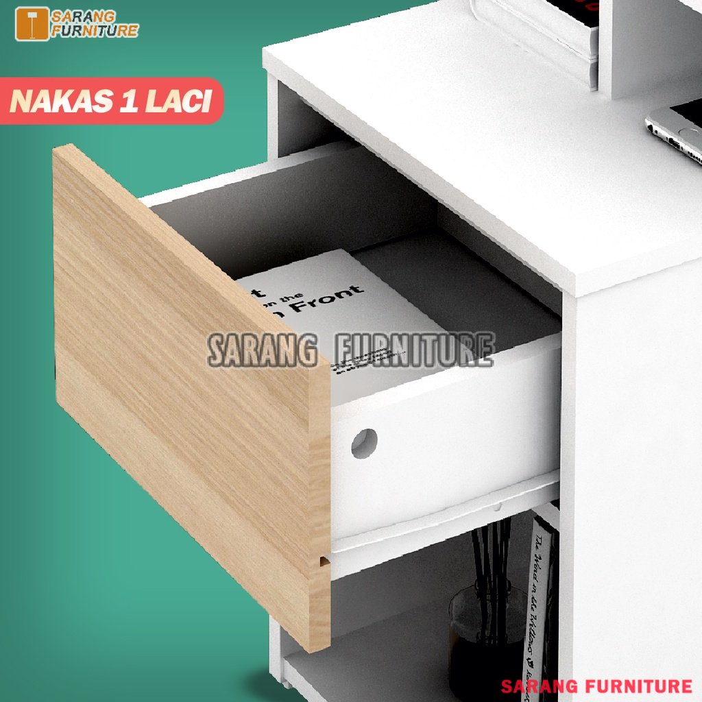 NAKAS 1L KINGDOM NAKAS 1 LACI MEJA NAKAS MINI BEDSIDE TABLE MEJA NAKAS MINIMALIS