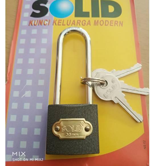 Paket Khusus GEMBOK HITAM SOLID GEMBOK PATLOCK 319 30 mm solid Gembok solid 30 mm kunci solid gembok